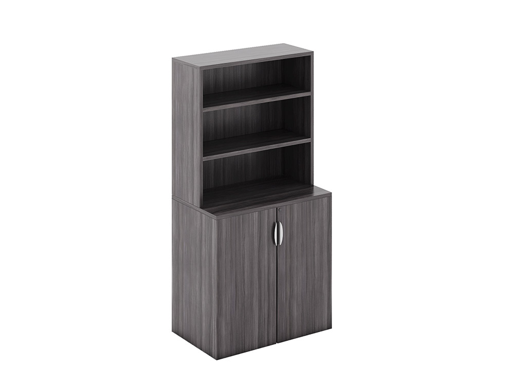 Bookcase Storage Cabinet Combo, Cabinet Bookcase Combo